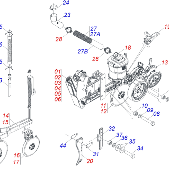 Foto do produto 2976 - BOCAL ADUBO ESQUERDO - Ref.: 0503030392 - LJ Peças
