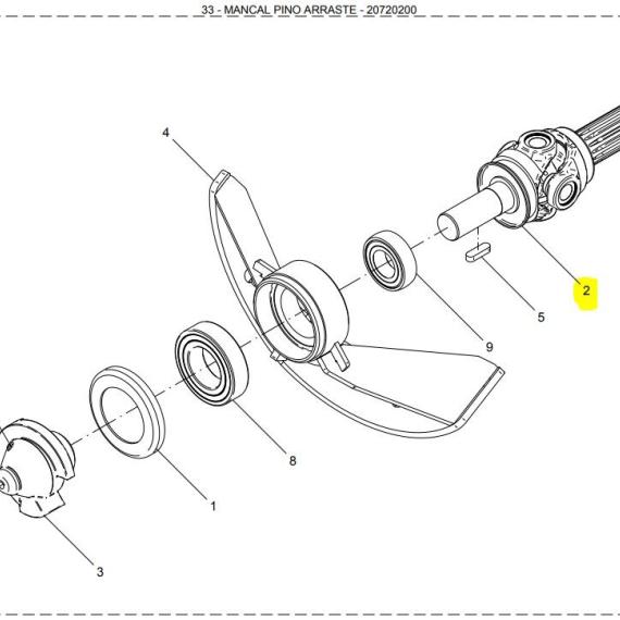 Foto do produto 3028 - CRUZETA TUBO - Ref.: 20708500 - LJ Peças