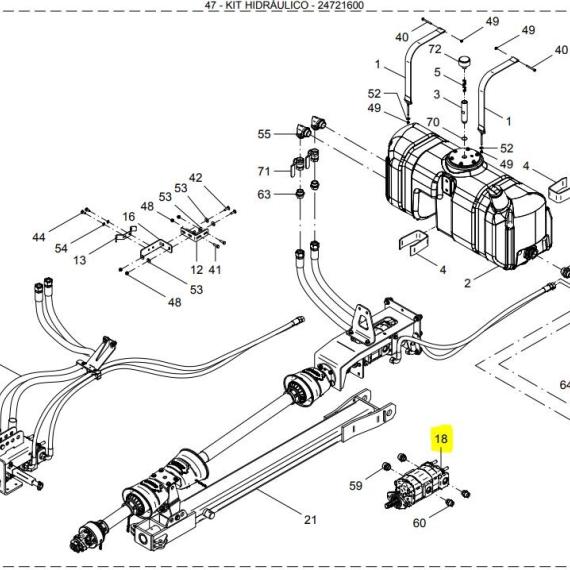 Foto do produto 3038 - BOMBA DUPLA 133+103 Cm³ - Ref.: 23024500 | 23024200. - LJ Peças