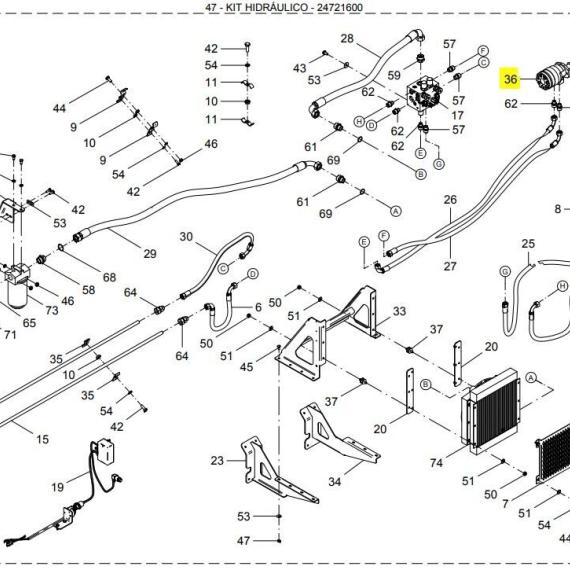 Foto do produto 3039 - MOTOR HIDRAULICO - Ref.: 26206700 - LJ Peças