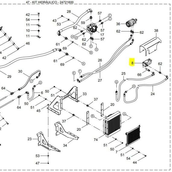Foto do produto 3043 - MOTOR HIDRAULICO - Ref.: 22505700 - LJ Peças