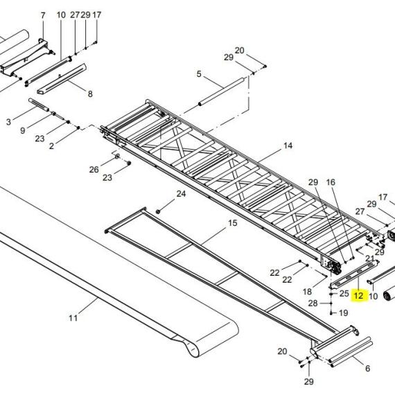 Foto do produto 3132 - SUPORTE ESTEIRA - Ref.: 24512002. - LJ Peças