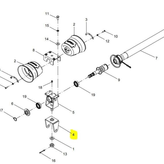 Foto do produto 3136 - ARTICULADOR CARDAN - Ref.: 23706500. - LJ Peças