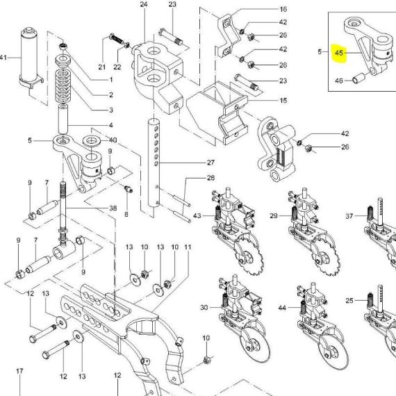 Foto do produto 3091 - SUPORTE ARTICULAÇÃO DO DISCO - Ref.: 2738545 - LJ Peças
