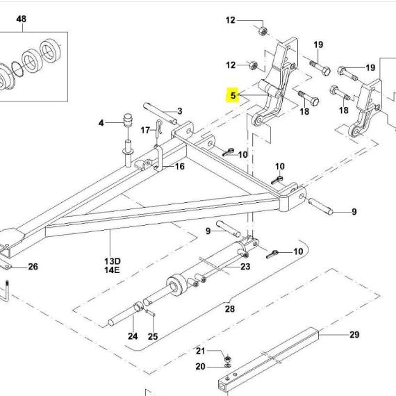 Foto do produto 3085 - SUPORTE ARTICULACAO MARCADOR - Ref.: 0427444 - LJ Peças