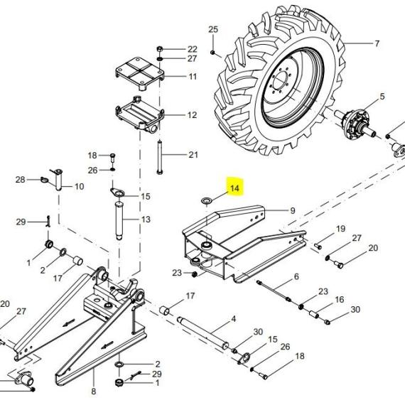 Foto do produto 3099 - ARRUELA SUPORTE - Ref.: 23501005  - LJ Peças