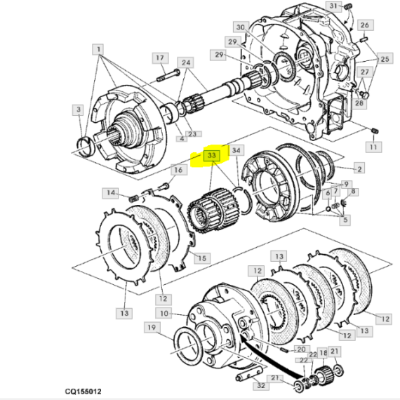 Foto do produto 3193 - CUBO EMBREAGEM - Ref.: RE219260. - LJ Peças