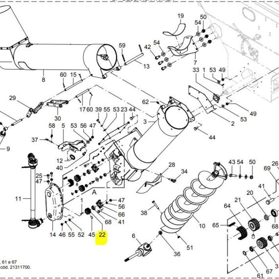 Foto do produto 3294 - ENGRENAGEM TRIPLA Z-16 - Ref.: 21300018 - LJ Peças