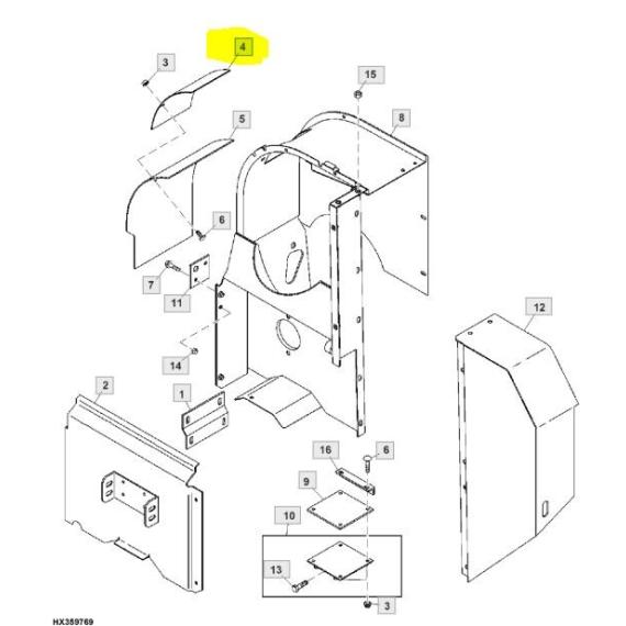 Foto do produto 3302 - TAMPA DO ELEVADOR - Ref.: H206180. - LJ Peças
