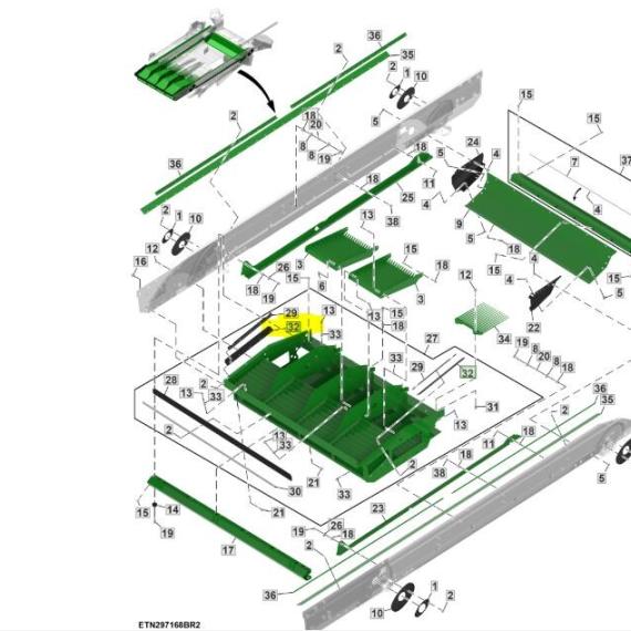 Foto do produto 3322 - VEDAÇÃO LATERAL - Ref.: HXE132630. - LJ Peças