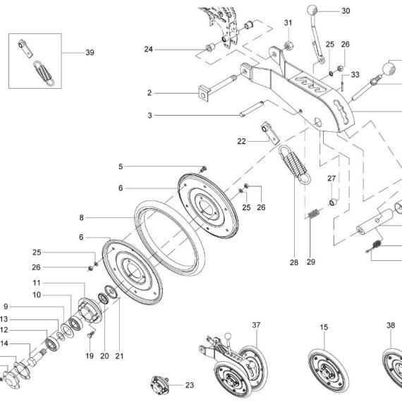 Foto do produto 3363 - SUPORTE DA BANDA - Ref.: 2760129 | 2749307. - LJ Peças