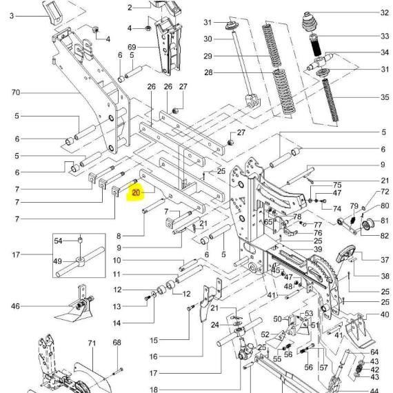Foto do produto 3365 - QUADRO INFERIOR - Ref.: 0427993 - LJ Peças