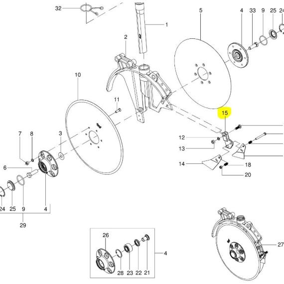 Foto do produto 3358 - SUPORTE LIMPADOR ESQ - Ref.: 3737963 - LJ Peças